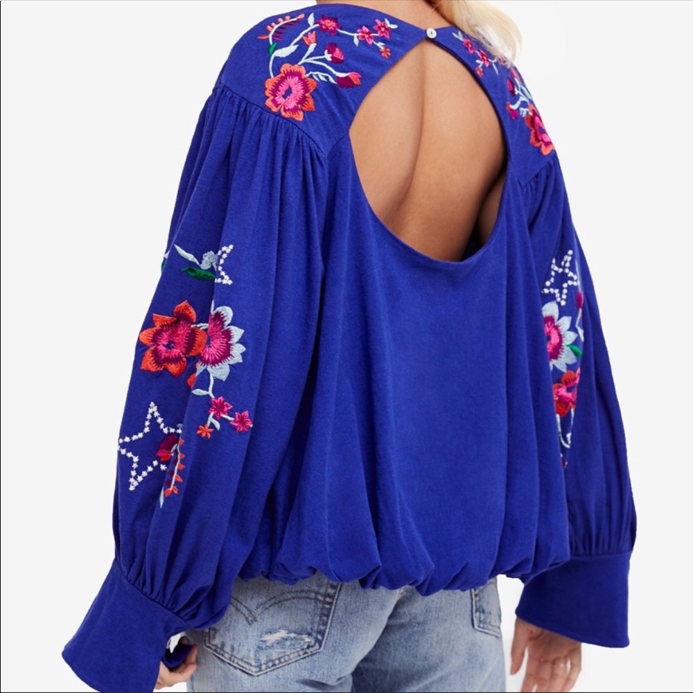Free People Lita Cut out  Top XS Cinco de Mayo